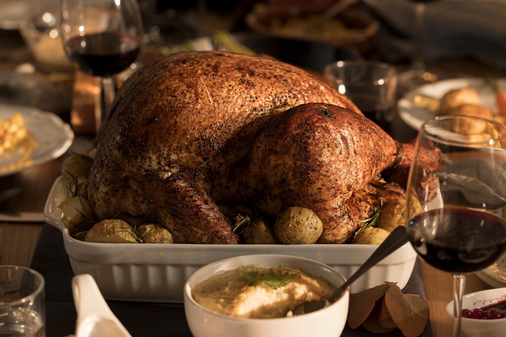 1-vista-do-close-up-de-deliciosa-refeicao-de-acao-de