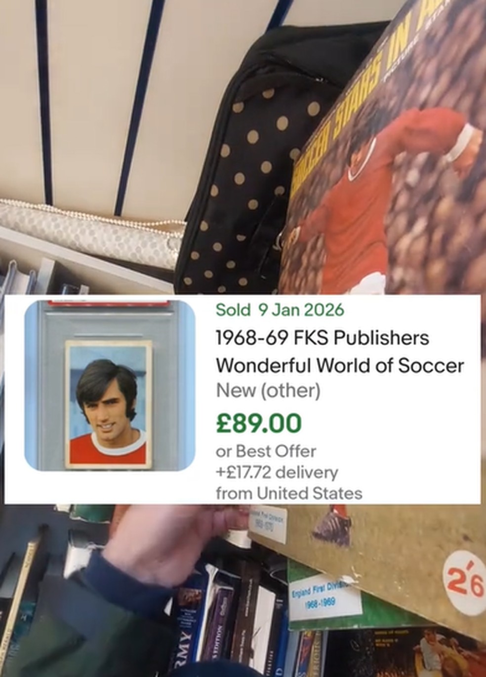 Achado Raro: Colecionador Britânico Descobre Figurinhas de Pelé e George Best com Valor Surpreendente