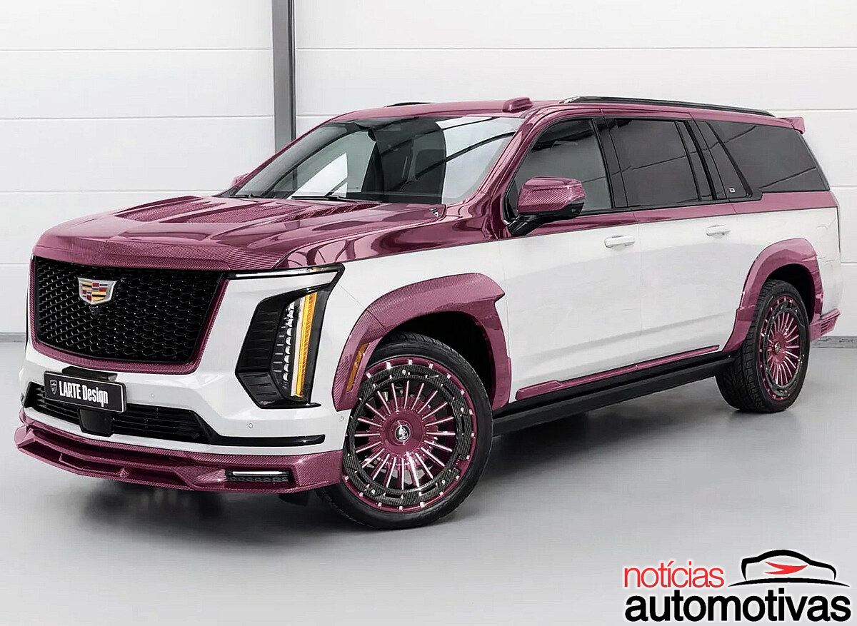 Cadillac Escalade Rosa: Excesso em Fibra de Carbono Choca o Mundo Automotivo