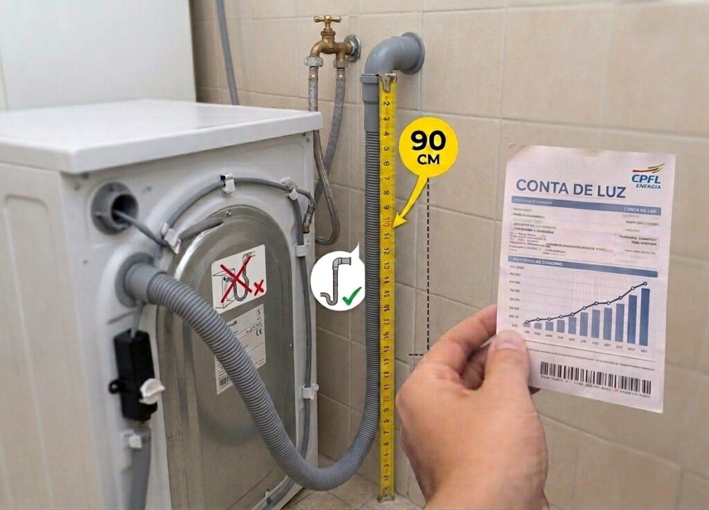 A Regra dos 90 cm: O que você precisa saber sobre a instalação da máquina de lavar